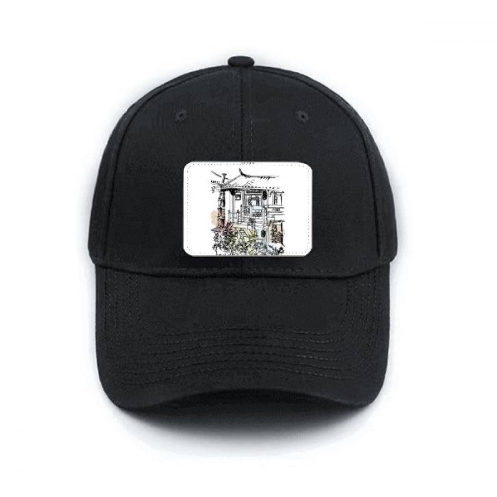 Casquette de baseball classique noire pour protéger du soleil avec confort réglable
