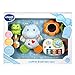VTech - Coffret naissance - Eveil des sens - Cadeau de naissance avec premiers jouets de Bébé - bleu – Version FR