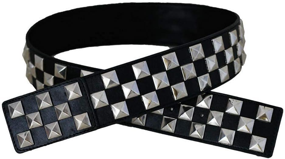 New Casual Studded Rivet Belt, Wild Punk Fashion Belt Band, 39 inch Long2