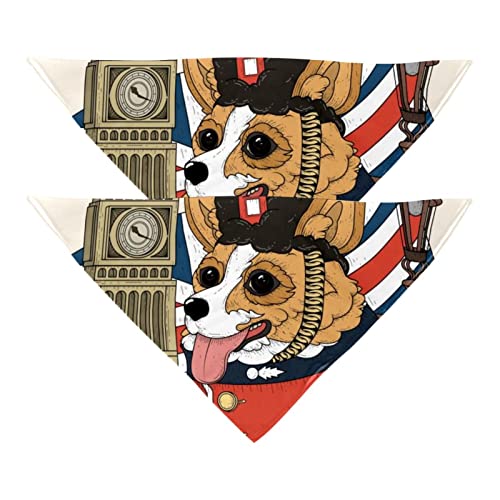 Dimensioni della bandana: ogni sciarpa per cani misura circa 58 x 40,6 x 40,6 cm, adatto per animali domestici di piccola e grande, si prega di misurare le dimensioni del cane e lasciare spazio per legare il nodo.