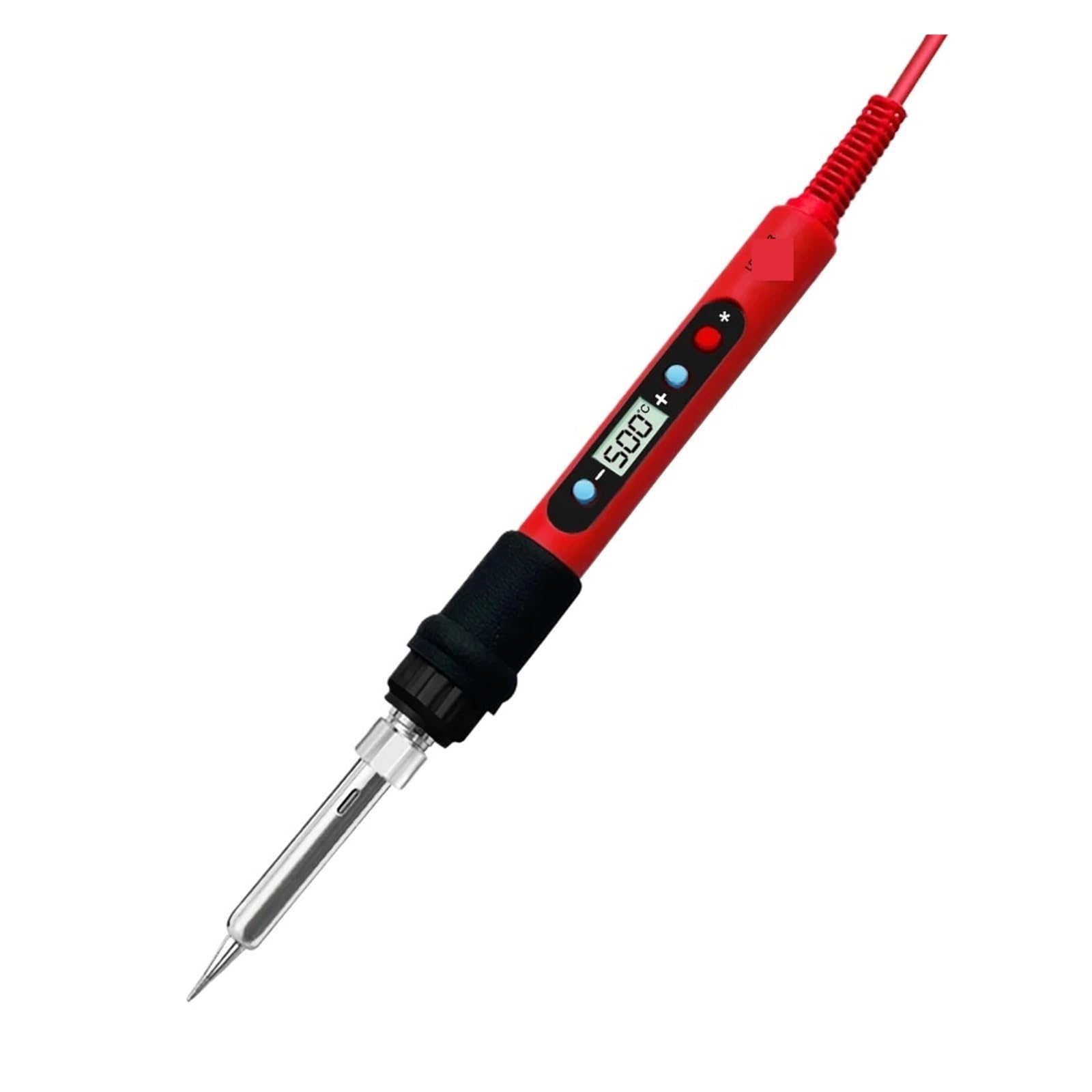 Kit Saldatore Da 80 W Con Temperatura Regolabile, LCD, Strumenti For Saldatura, Punte For Saldatura Con Riscaldatore In Ceramica, Pinzette, Filo For Saldatura Ampiamente Utilizzato(SET1)