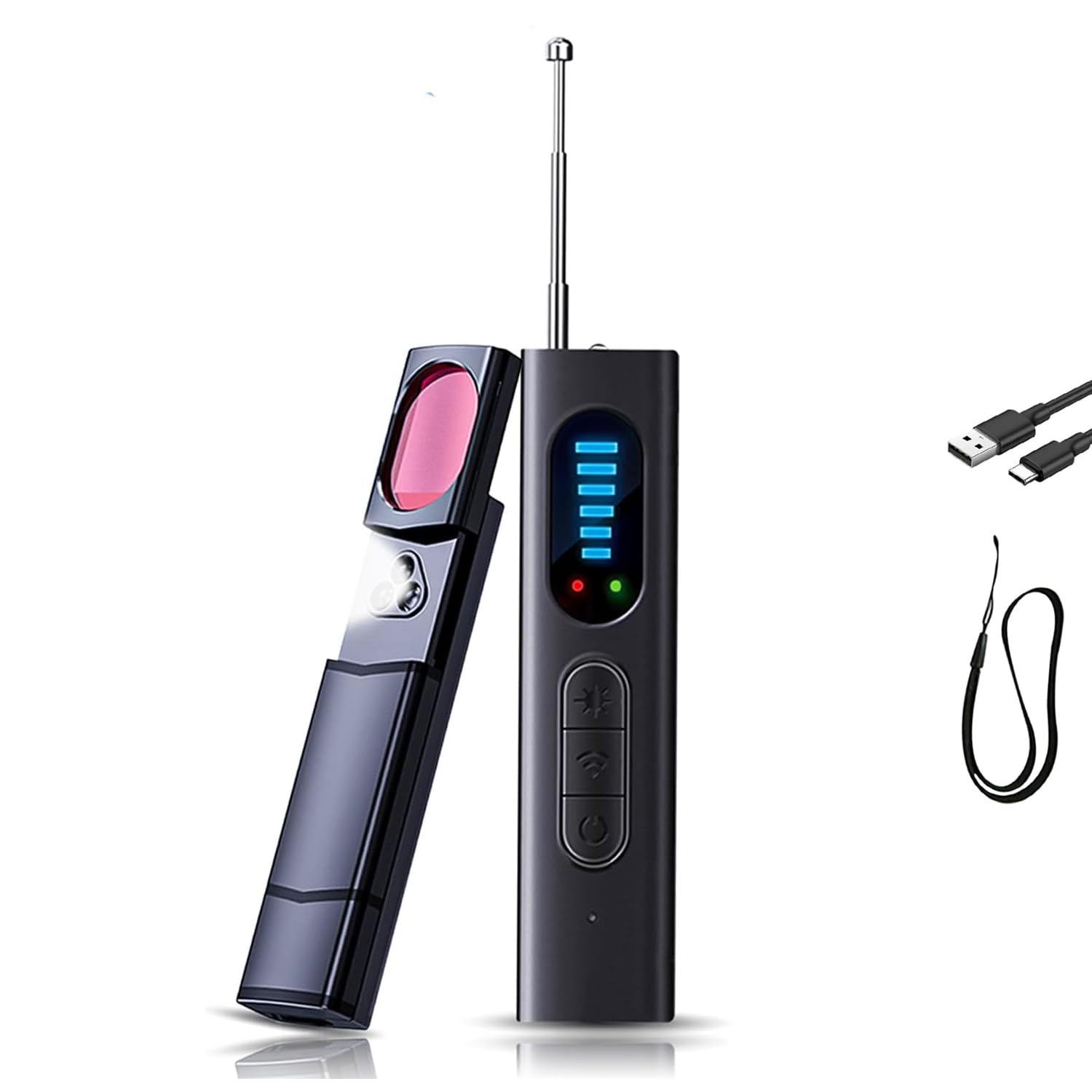Hidden Camera Detector, Anti-snooping Camera Detector for Hotels, Spy Camera Detector with Six Levels of Signal Strength Adjustment, Capable of Anti-location, Anti-eavesdropping, Bathrooms, Offices