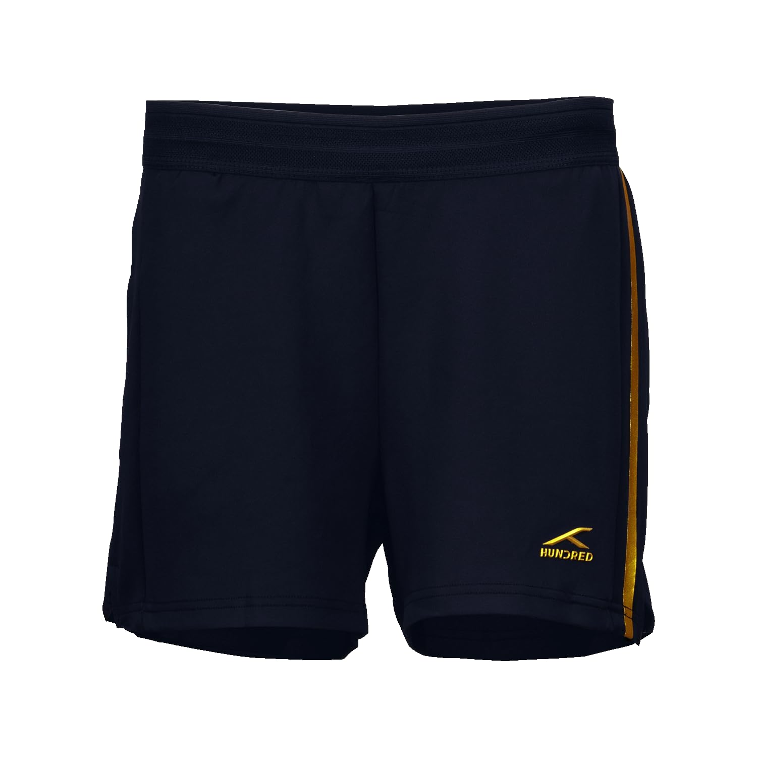 HNDRD Gold Accent Unisex NIGHTFLARE Shorts |Moisture Transfer | Rapid-Dry | Temperature Control | Air-Dry Tech |Badminton | Football |Pickleball | Running |All Sports and Fitness-image-42