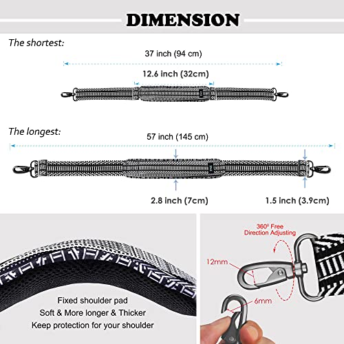 Image of ZINZ Bag Shoulder Strap, Padded Adjustable Shoulder Strap Replacement