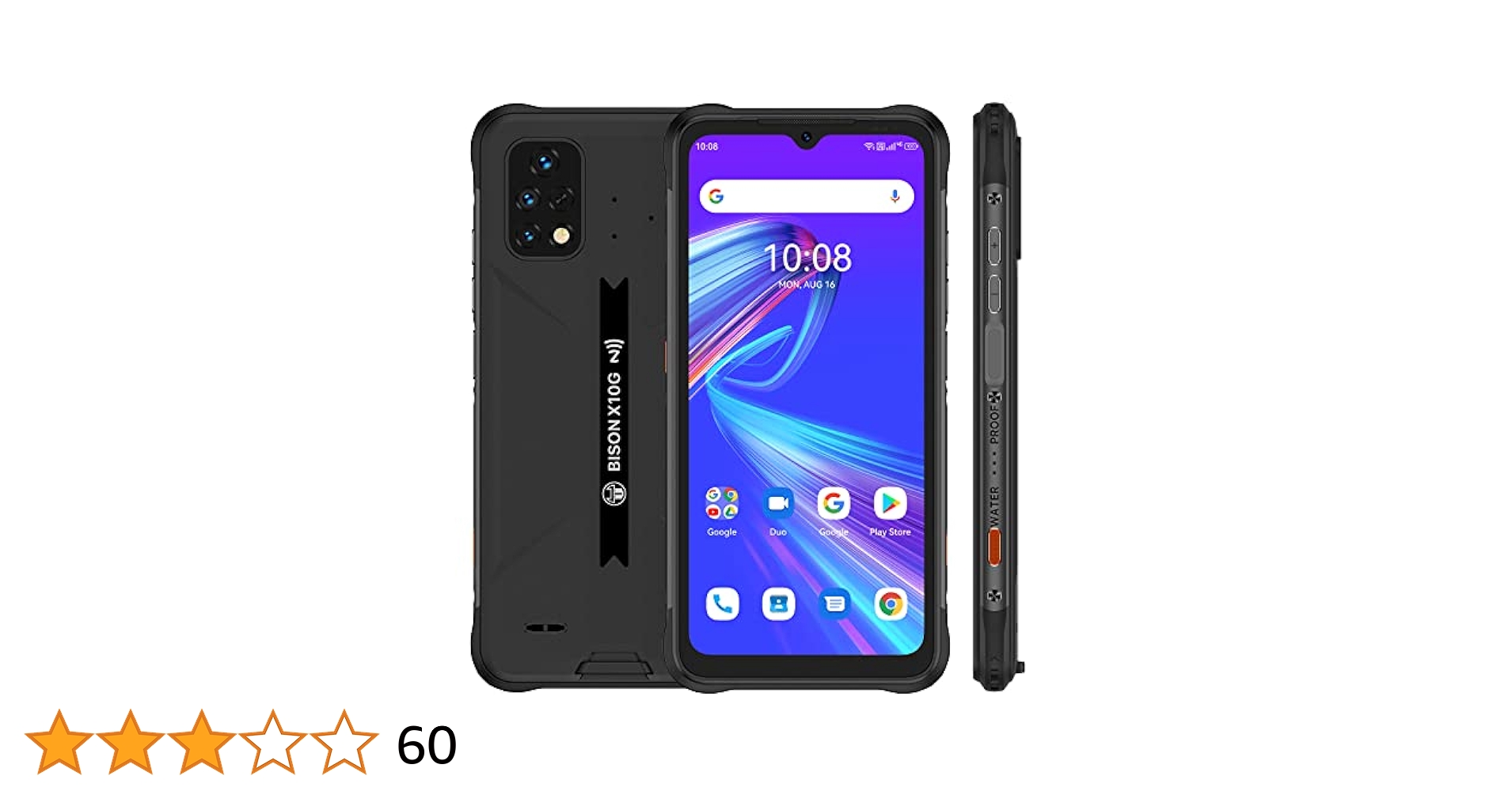 UMIDIGI BISON X10 スマートフォン 128GB Amazon.com: UMIDIGI Rugged Unlocked Smartphones, Bison X10
