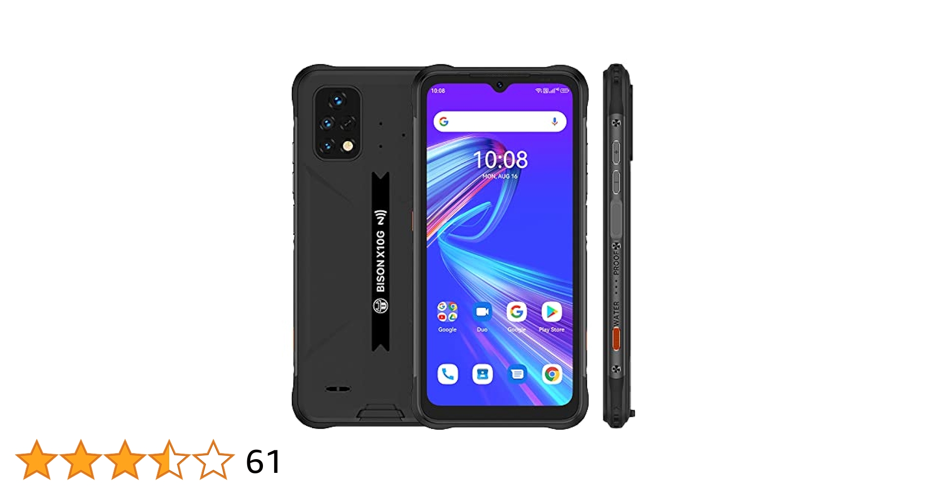 美品 UMIDIGI BISON X10G SIMフリースマートフォン Amazon | UMIDIGI BISON X10Gスマホ 4GB+ 32GB SIMフリー
