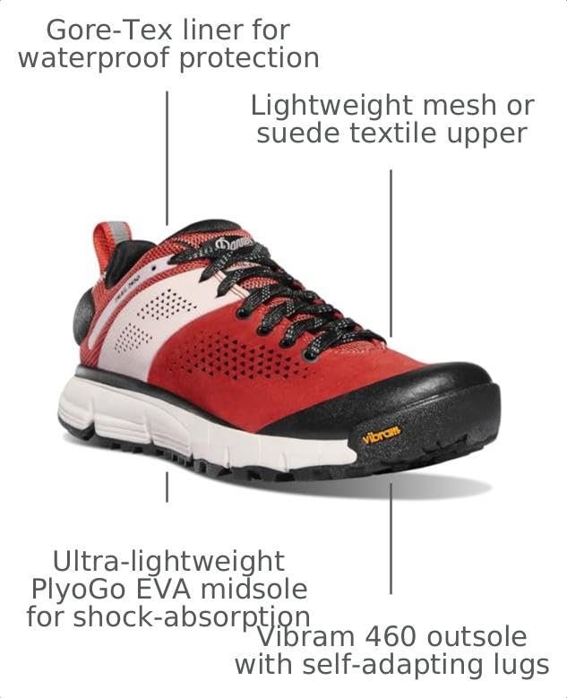 Image of Danner Trail 2650 3 inch Hiking Shoes for Women - Durable Suede & Textile Upper with Breathable Mesh Lining, Ortholite Footbed & Vibram Traction Outsole