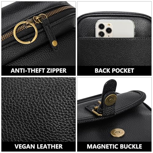 Small Crossbody Bags for Women Vegan Leather Messenger Purses, Vintage Wallet Anti Theft Shoulder Handbags with Card Slots4