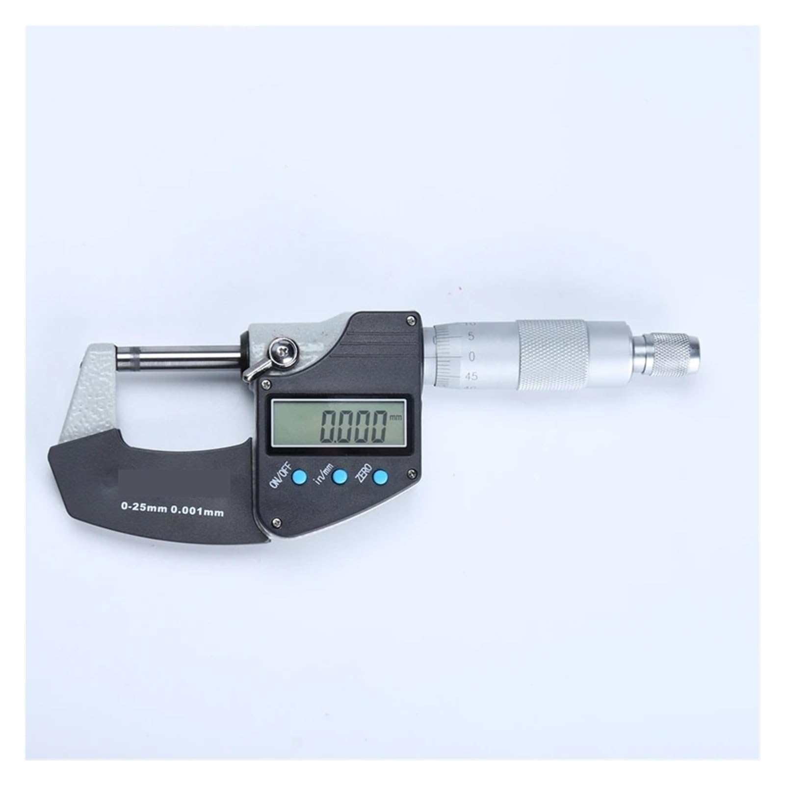 Mikrometr cyfrowy z wyświetlaczem LCD 0,001 mm metryczny/calowy elektroniczny suwmiarka zewnętrzna Micrometro 0-25 MM do 100 MM Zmierz wszystko(0-25mm)