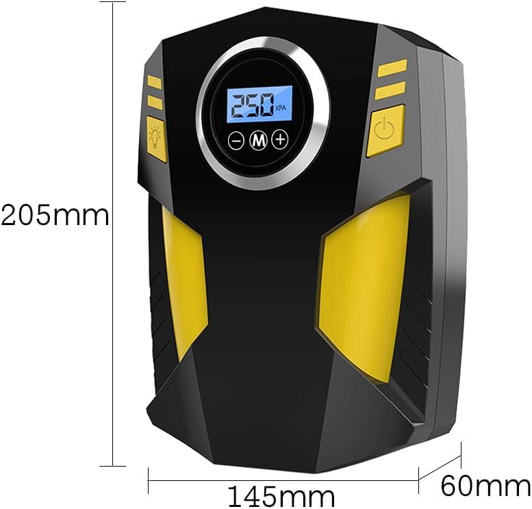 Hobimtek Dijital Lastik Şişirme 12V DC Taşınabilir Hava Kompresörü 150 PSI Lastik Pompası Basınç Göstergeli Fener ST-5002