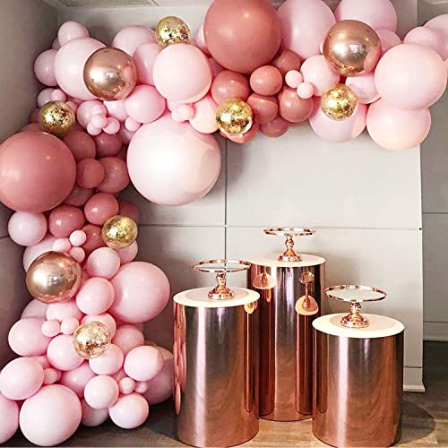Dusty Rose Ballonbogen-Set, 134-teiliges rosa Ballonbogen-Set, Hochzeit, Festival-Party und Junggesellinnenabschied Cover