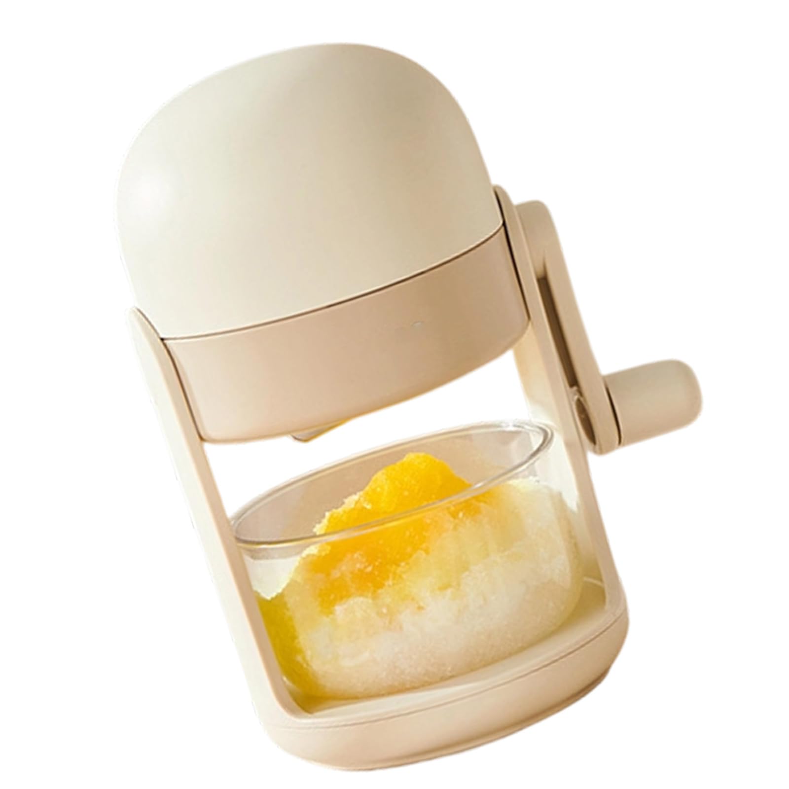 Mekalero Manual Ice Shaver for Homemade Snow Cones Portable Hand Crank Easy to Clean Lightweight Construction Lightweight Ice Crusher
