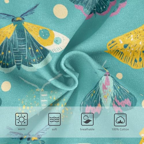 Wusikd Yellow Butterfly Boys' Underwear Cotton Teal Colors Boys Briefs Soft Toddler Underwear 2T3