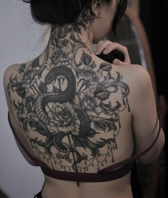 Temporary Floral Tattoos Adults for Women Temporary Neck Long Lasting Temp Realistic Fake Unique Tattoo Mandala Body flowers Sticker Women Real Looking Fake Tatoos (Temporary Tattoos Sticker 34) - Image 4