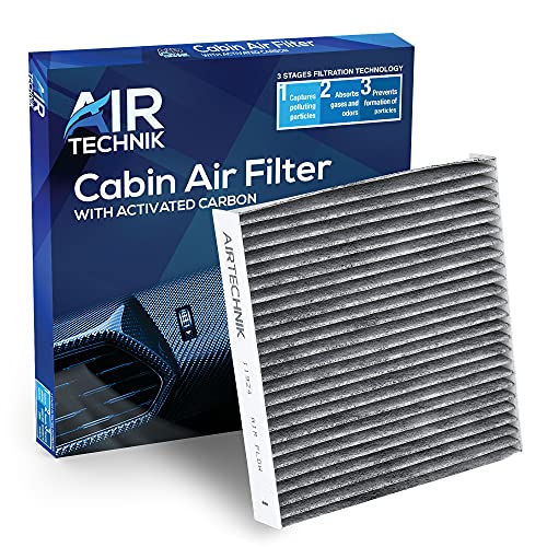 AirTechnik CF11924 Cabin Air Filter w/Activated Carbon | Fits Fiat 500 2013-2019, Argo 21-24, Fastback 24-25, Pulse 23-25, Mobi 17-22, Uno 13-20, Ram 700 21-24, Pro Master Rapid 17-24 - 68096453AA