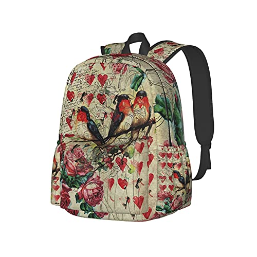 Sac à dos d'école vintage et décontracté pour ordinateur portable 43,2 cm au quotidien