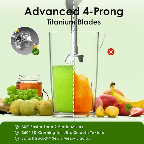 WHUTO 5 in 1 Cordless Immersion Blender with Rechargeable Handheld Battery - image 9