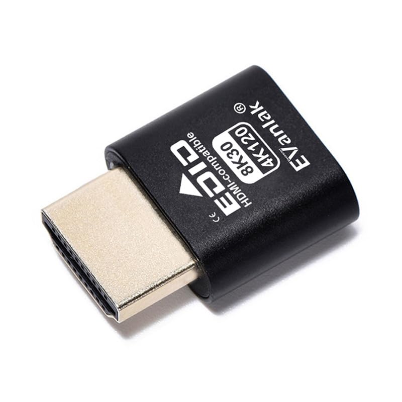 EVanlak Adaptador HDMI Dummy Plug 8K 30Hz 4K 120Hz miniatura 1