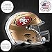 Team Sports America Evergreen NFL San Francisco 49ers Tabletop LED Lighting Décor| Full Size Replica Helmet Free-Standing Desk Night Light | 10 x 7 x 3 Inches | Unisex Christmas Gift | Made in USA