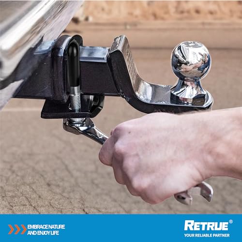 RETRUE Hitch Tightener, Anti Rattle Hitch Stabilizer for 1.25" and 2" Hitches Heavy Duty Hitch Clamp Protective Double Coating, Reduce Movement from Hitch Trailer Bike Rack Tray All Black - Image 6