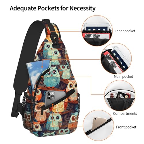 Bolso bandolera Anime Owl para mujer y hombre miniatura 5