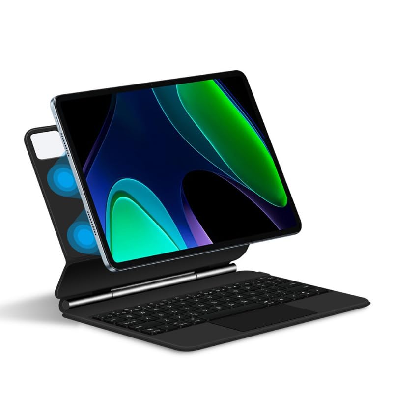 Gruattreay Bluetooth Keyboard Compatible with Xiaomi Pad 7 Pro 11.2-inch (2024), with Stand & Magnetic Detachable Wireless Keyboard Cover