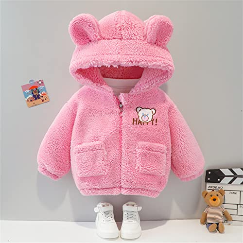 Baby Boy Jacket Newborn Infant Girl Zipper Hooded Warm Coat Winter Long Sleeve Solid Outerwear 0 to 3T3