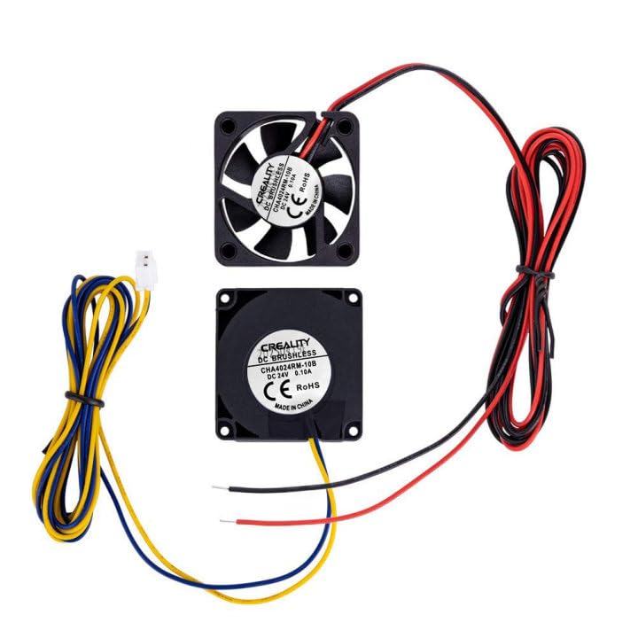Creality Ender 3 Original 4024 Fans 40x40x10MM DC 24V Extruder Hot End Fan and DC 24V Turbo Fan for Ender 3 / Ender 3 Pro 3D Printer