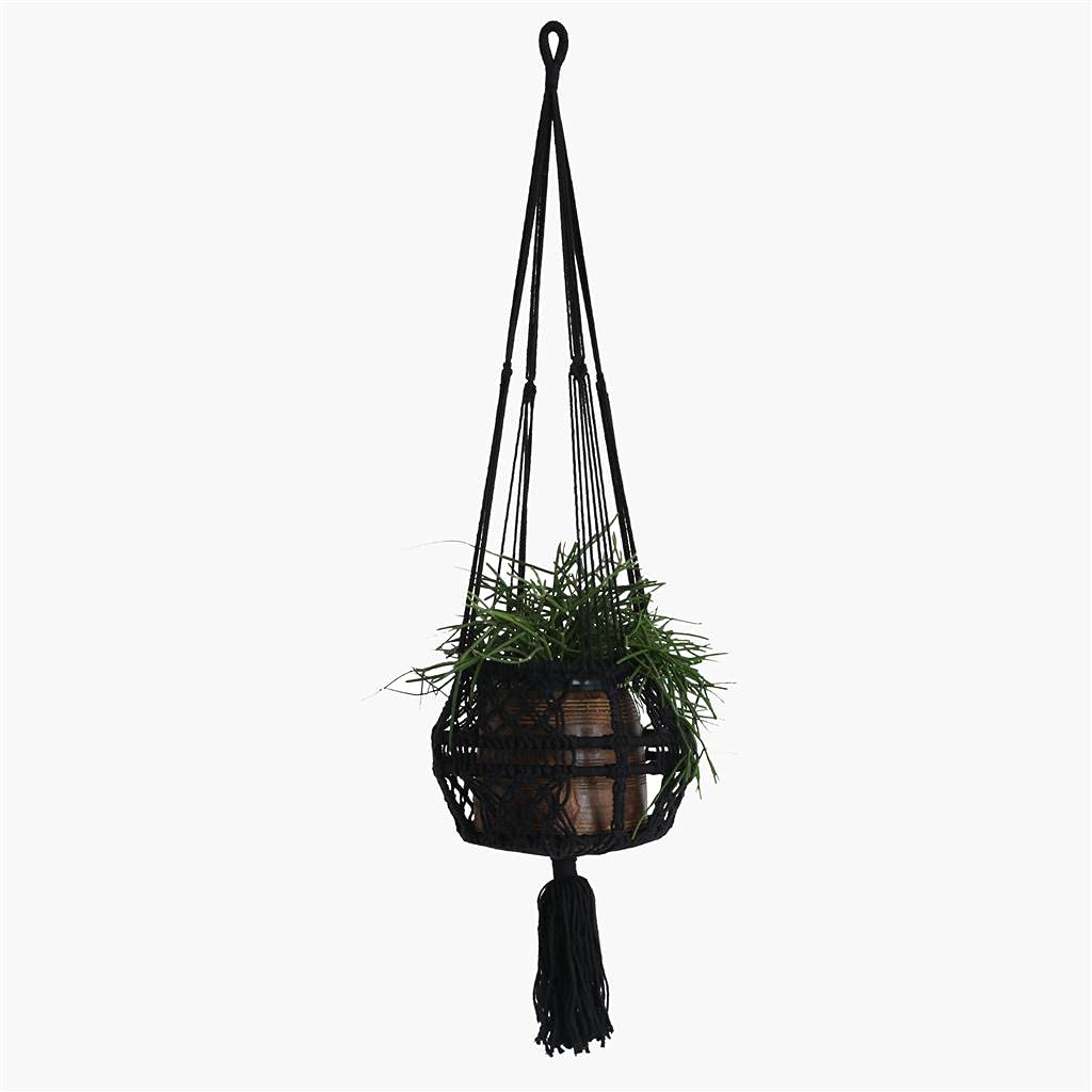 STUFF Loft Macramé suspendu en coton Ø 20 cm x H 105 cm