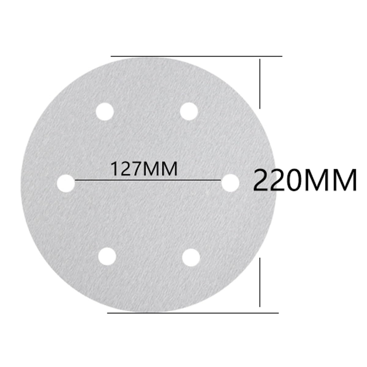 Tarcze szlifierskie 225 mm - 100 szt. papieru ściernego z rzepem do szlifierki do płyt gipsowo-kartonowych, 6 otworów, ziarnistość 80-320(80grit)