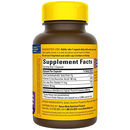 Nature Made 4310 Elderberry 400 Mg Extract With Vitamin C And Zinc, Dietary Supplement thumb #7