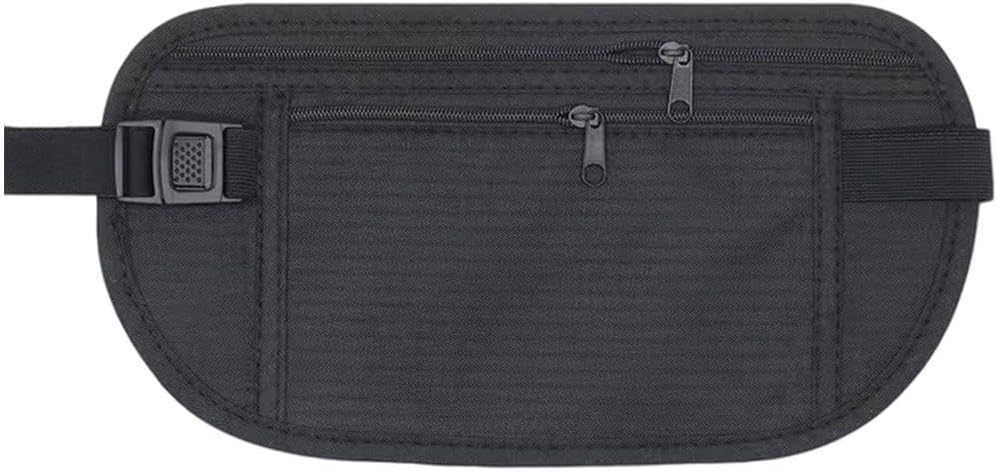 Marsupio Portadocumenti, Marsupio Antifurto, Marsupio in Nylon, Marsupio Sportivo, Marsupio Leggero con Cerniera per Donne E Uomini