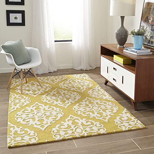 Image of Carpet Mahal Export Quality Handmade Tuffted Pure Woollen Carpet for Living Room Bedroom Size 8 x 11 feet (240X330 Cm) Color-Multi