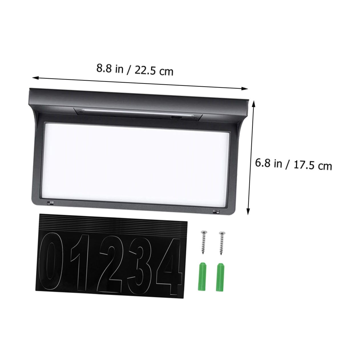 Numeri Civici Luminosi Solari 6 LED 6000k per Esterni