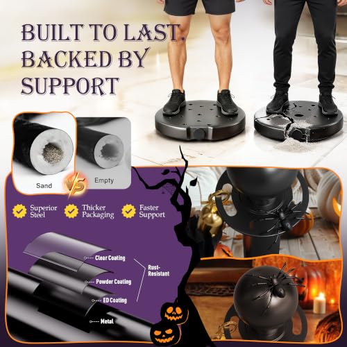 Image of 4 Pack Halloween Black Stanchions and Velvet Ropes Set, Stainless Steel Crowd Control Barriers, 3Pcs Black Ropes and Poles for Party Supplies,Photobooth Accessories, Prom,Halloween Decorations