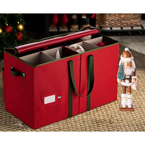 Boîte de rangement pour figurines de Noël zippée protégeant les objets fragiles - 3