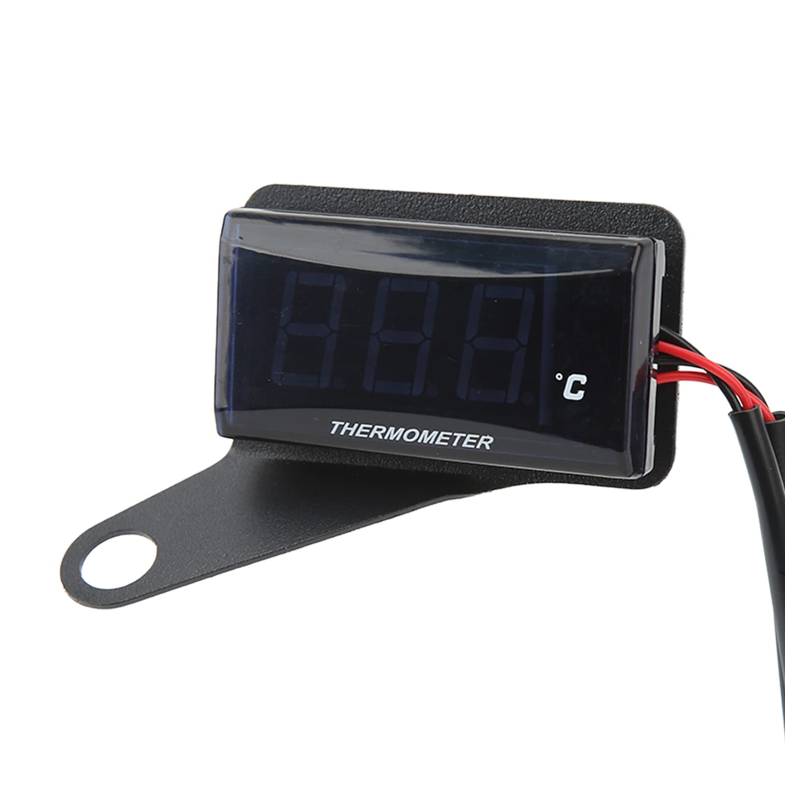 Compteur de Température D'eau pour Moto, Jauge de Température Numérique LED 2 Pouces 52 Mm, Conception Fine Universelle pour la Plupart des Motos 12 V avec écran LCD, Matériau