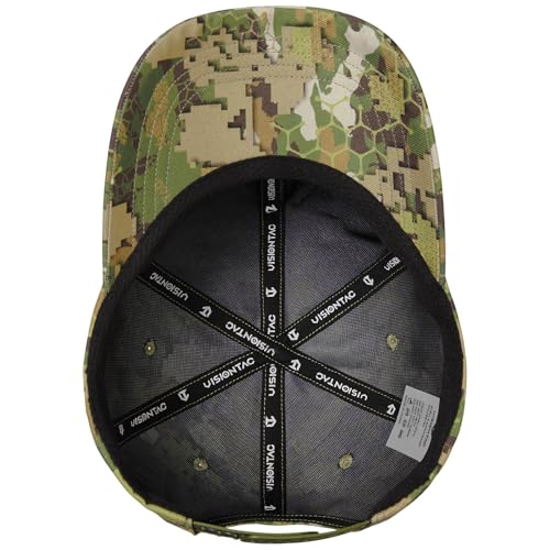 Image of Tactical Hat with Flag Patch Camo Military Army Hats Adjustable Trucker Baseball Cap Soft Top for Shooting