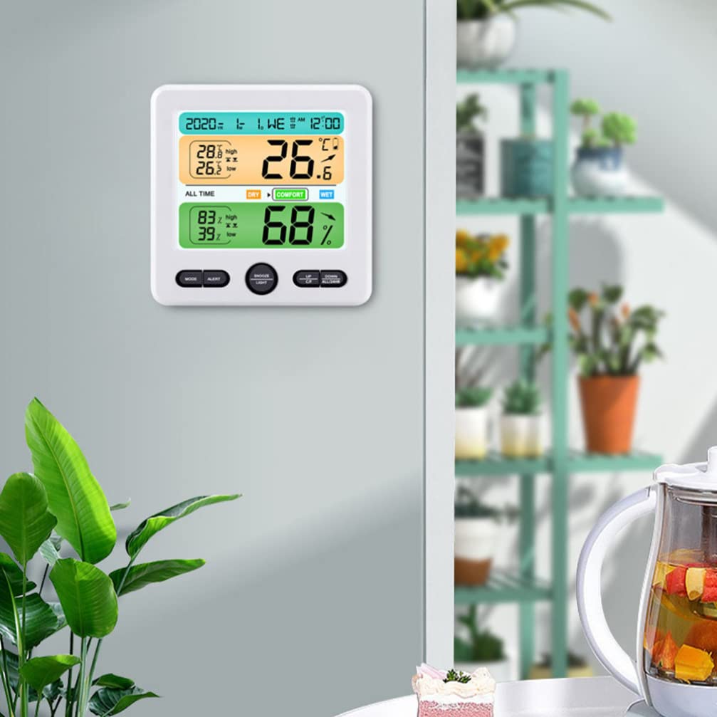 LIFKOME Digitales Hygrometer Innen mit Thermometer für Zuhause Tischthermometer Hygrometer Präzises Raum-hygrometer für Kinderzimmer und Wohnräume Elektrisches Heimwerkerwerkzeug