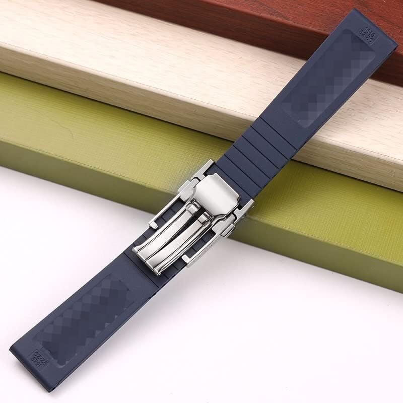 Bracelet caoutchouc 22mm 24mm pour Breitling Navitimer - Finition luxe