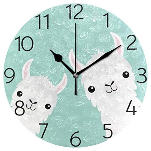 Moyyo Frameless Silent Llama Wall Clock Cover