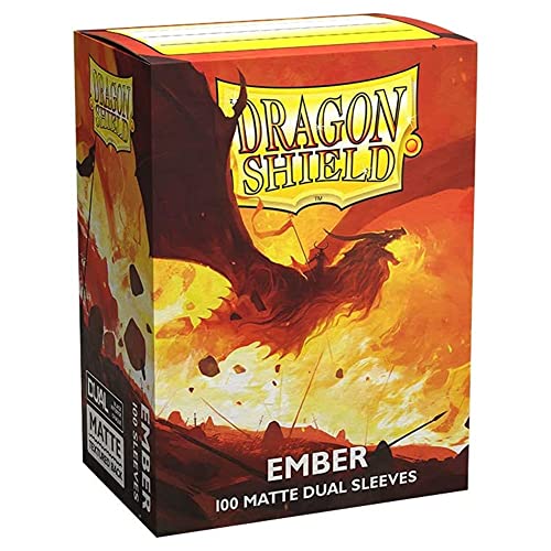 Dragon Shield Dual Matte Ember de taille standard protège-cartes premium lot de 2 paquets