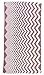 Produktbild Bersuse Coronado Türkisches Badetuch, 100% Baumwolle, Zickzack-Design, doppellagig, Öko-Tex, 94 x 178 cm, Burgunderrot