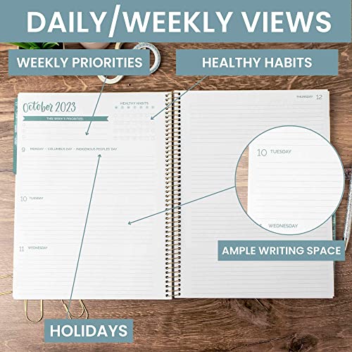 Bloom Daily Planners 2023-2024 (8.5" X 11") Academic Year Day Planner (July 2023 - July 2024) - Weekly/Monthly Dated Agenda Organizer With Tabs - Spread Kindness #TOP1