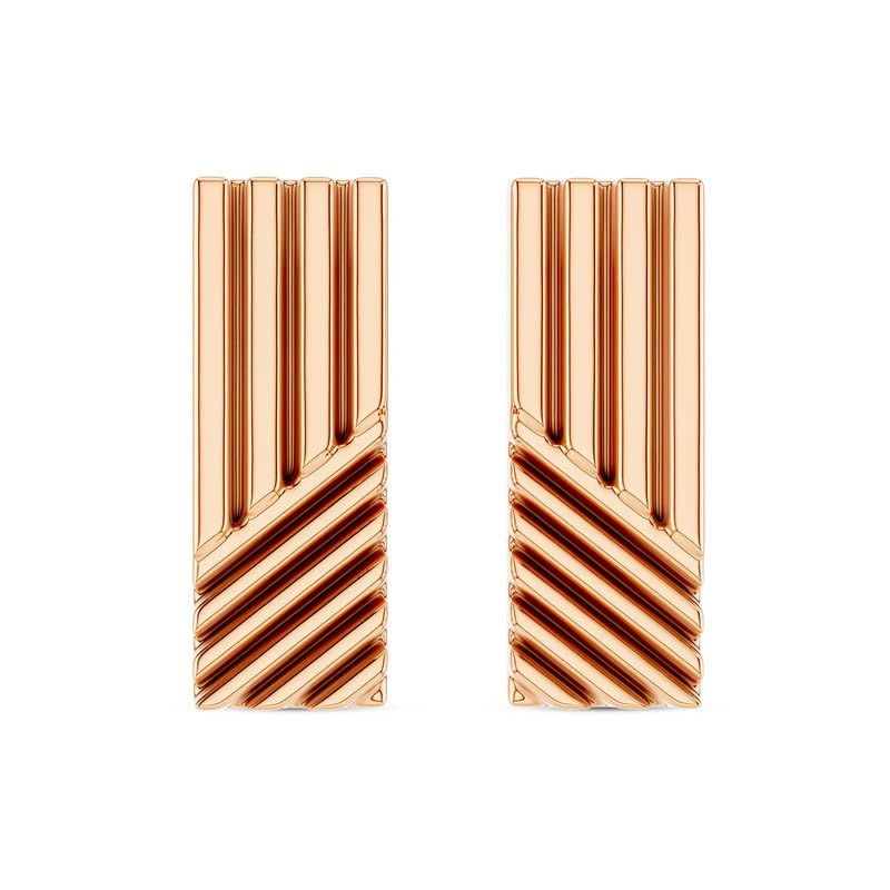 Image of KISNA 9KT / 14KT / 18KT Yellow Gold Millie Linear Earring For Women