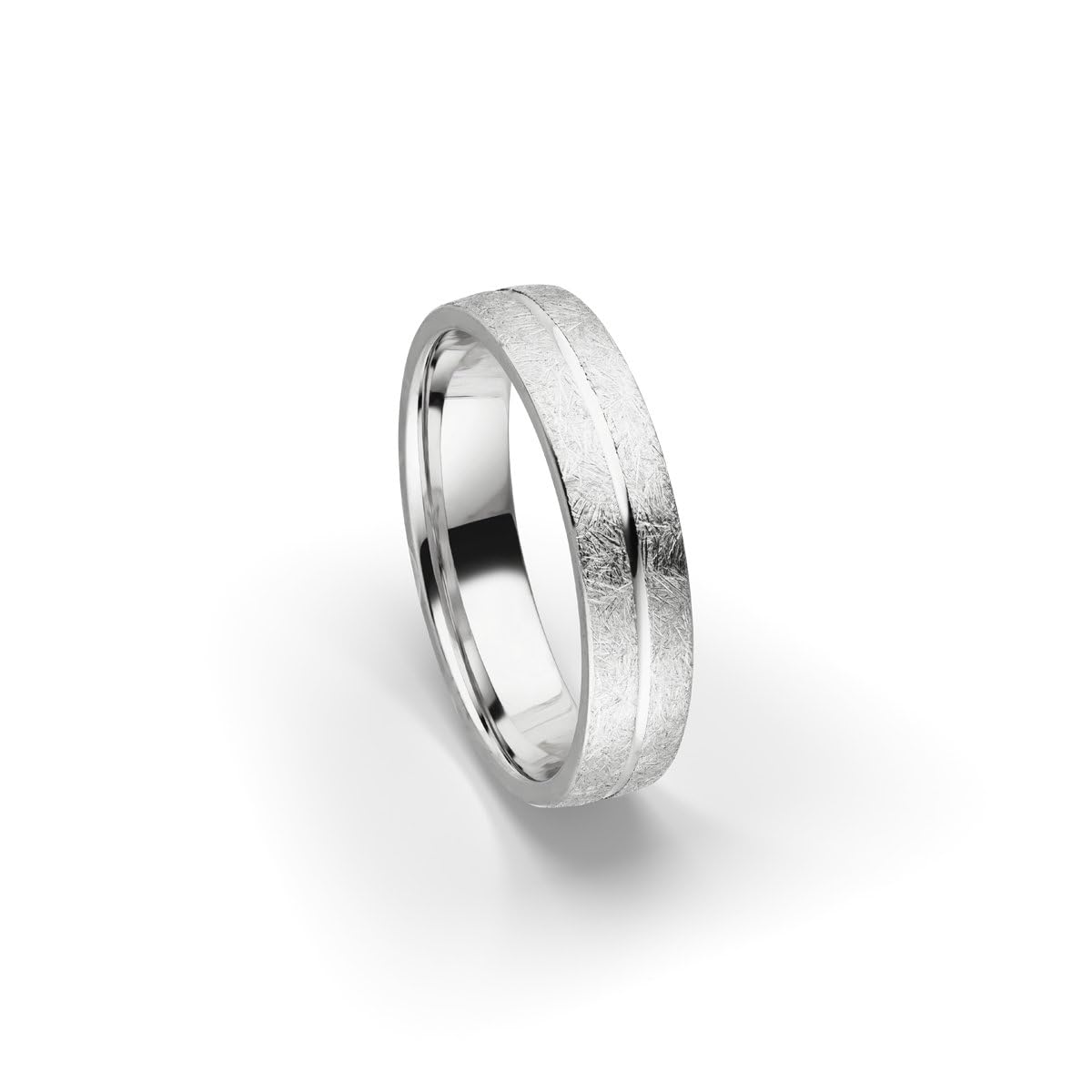 Kolibri Rings Sterling Silber 925 Eismatt Ring Ehering Verlobungsring Partnerring Freundschaftsring - Inkl. Gratis Gravur und Etui