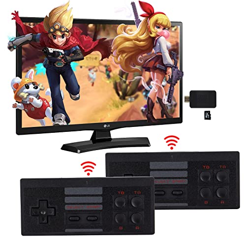 Retro Game Stick Games Console - Built in 1700+ Classic Edition Game - Nostalgia Stick Classic Games - 4K HD Video Game Stick - with Dual 2.4G Wireless Controllers - Plug & Play Video Game