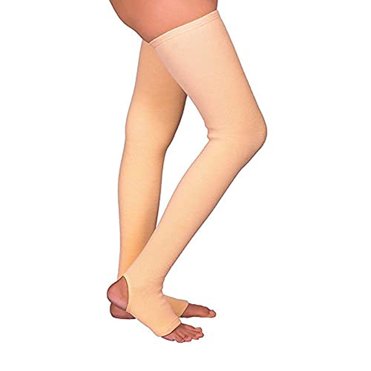 DClub Compression Thigh High Open-toe Socks Class 2 Graduated Support Prevent Varicose Veins Stocking 23-32mmhg .(1 Pair)-image-27