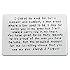 Vadaka Metal Wallet Insert Card Gift From Mom to My Son Inspirational Gift Encouragement Birthday Graduation Wedding Gift Mom to Son Inspirational Card