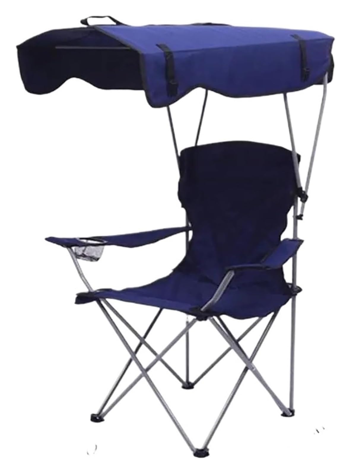 vfdaSWQQ Outdoor folding chair, Portable Recliner Beach Chair for Outdoor Lawn Camping Picnic Fishing Comfortable Seat(Dark Blue)